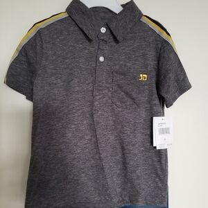 Joe's Jeans Short Set Gray Polo and Denim Shorts Boys 4T
